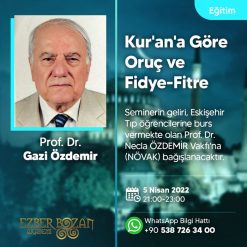 Kur’an’a Göre Oruç ve Fidye-Fitre