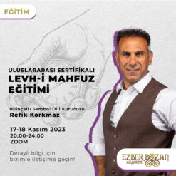 Uluslararası Sertifikalı Levh-i Mahfuz Eğitimi
