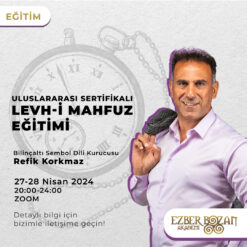 Uluslararası Sertifikalı Levh-i Mahfuz Eğitimi
