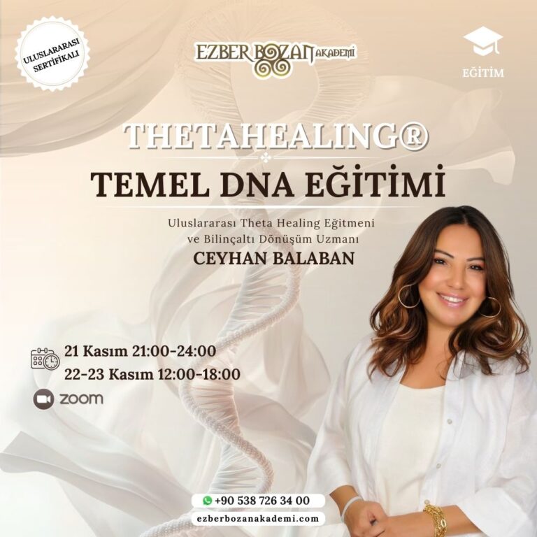 Eba1132 Thetahealing® Temel Dna Eğitimi Web Geçmiş Eğitimlerimiz
